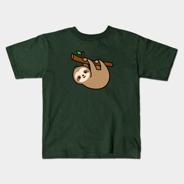 Sloth Kids T-Shirt by littlemandyart